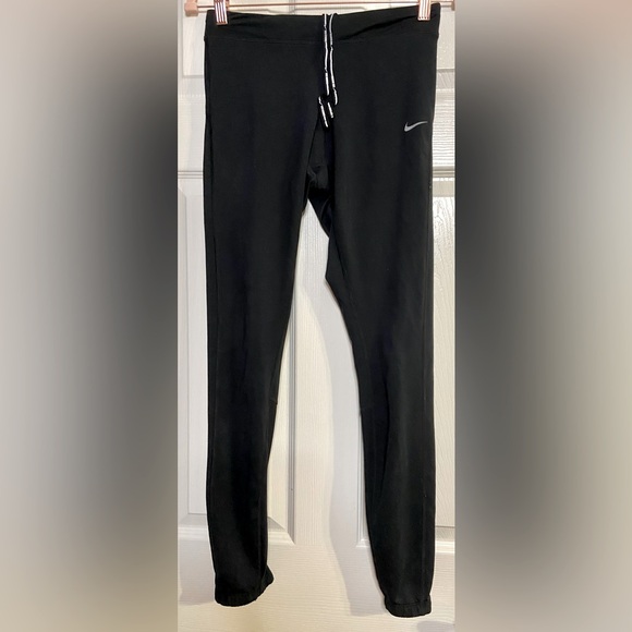 Nike Pants - Nike Dri-Fit black Running Leggings Zip-Up Ankles women's Size Small